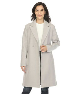 �z���C�g�}�[�N ���f�B�[�X �A�E�^�[ �R�[�g White Mark Women's Classic Walker Coat Light Grey �O���[