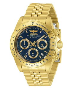 CrN^ Y ANZT[ rv Invicta Men's 30999 Speedway Quartz Chronograph Blue Dial Watch Gold S[h