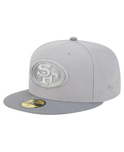 �j���[�G�� �����Y �A�N�Z�T���[ �X�q New Era Men's Gray/Graphite San Francisco 49ers Iron Cloud 59FIFTY Fitted Hat Gray Graphite �O���t�@�C�g