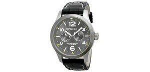CrN^ Y ANZT[ rv Invicta Men's 14142 I-Force Quartz 3 Hand Charcoal Dial Watch Black ubN