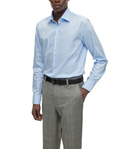 �q���[�S�{�X �����Y �g�b�v�X �V���c Hugo Boss Men's Easy-Iron Slim-Fit Dress Shirt Light/Pastel Blue �u���[
