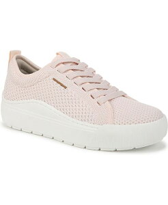 hN^[EV[ fB[X V[Y Xj[J[ vbgtH[ jbg Dr. Scholl's Women's Time Off Knit Platform Sneakers Petal Pink Faux Leather sN