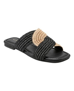 }[NEtBbV[ fB[X V[Y T_ Marc Fisher LTD Women's Navie Slip-On Flat Sandals Black/Natural ubN