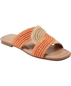 }[NEtBbV[ fB[X V[Y T_ Marc Fisher LTD Women's Navie Slip-On Flat Sandals Orange/Natural IW