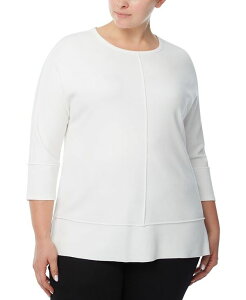 �W���[���Y�j���[���[�N ���f�B�[�X �g�b�v�X �V���c �v���X�T�C�Y Jones New York Plus Size Dolman-Sleeve Tunic NYC White �z���C�g