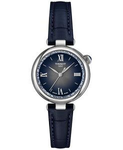 eB\bg fB[X ANZT[ rv U[ Tissot Women's Swiss Desir Blue Leather Strap Watch 28mm No Color u[