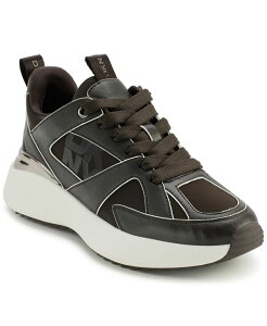 _i L j[[N fB[X V[Y Xj[J[ [X DKNY Women's Zofi Lace-Up Sneakers Brown uE