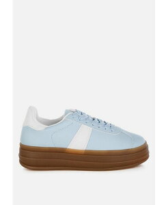 hO fB[X V[Y Xj[J[ [X U[ tFCNU[ London Rag Knockout Faux Leather Lace-Up Sneakers Light blue u[