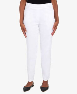 �A���t���b�h �_�i�[ ���f�B�[�X �{�g���X �J�W���A���p���c �X�g���[�g �v�` �p���c �f�j�� Alfred Dunner Petite Mid-Rise Pull On Straight Leg Denim Pants Petite & Petite Short White �z���C�g