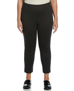 yz t@G fB[X JWApc {gX Plus Size Houndstooth Pull On Pants Cappuccino