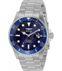 CrN^ Y ANZT[ rv Invicta Men's 33267 Pro Diver Quartz 3 Hand Blue Dial Watch Silver Vo[