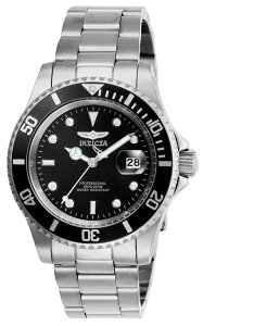 �C���r�N�^ �����Y �A�N�Z�T���[ �r���v Invicta Men's 26970 Pro Diver Quartz 3 Hand Black Dial Watch Silver �V���o�[