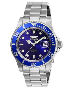 �C���r�N�^ �����Y �A�N�Z�T���[ �r���v Invicta Men's 26971 Pro Diver Quartz 3 Hand Blue Dial Watch Silver �V���o�[
