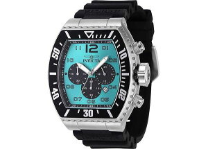 CrN^ Y ANZT[ rv Invicta Men's 47285 Pro Diver Quartz Chronograph Black Turquoise Dial Watch Black ubN