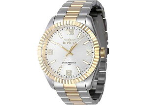 CrN^ Y ANZT[ rv Invicta Men's 47454 Specialty Quartz 3 Hand Silver Dial Watch Gold S[h