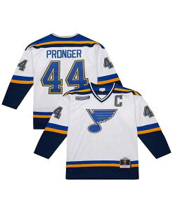 �~�b�`�F��&�l�X �����Y �g�b�v�X �V���c �W���[�W�[ Mitchell & Ness Men's Chris Pronger White St. Louis Blues 1999-00 Power Play Jersey White �z���C�g