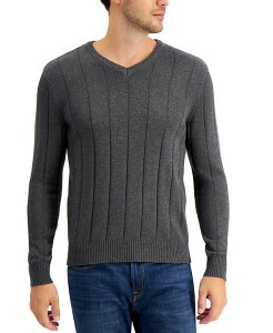 Nu[ Y AE^[ jbgEZ[^[ VlbN Z[^[ Rbg Club Room Men's Drop-Needle V-Neck Cotton Sweater Fire