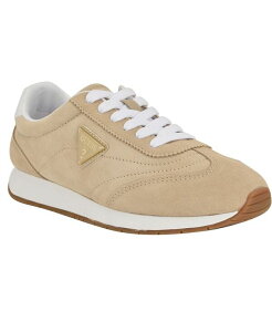 �Q�X ���f�B�[�X �{�g���X �J�W���A���p���c �X�j�[�J�[ ���[�X GUESS Women's Joggin Lace-Up Retro Slim Jogger Sneakers Light Natural/White �z���C�g