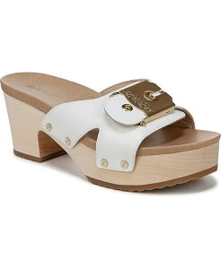 �h�N�^�[�E�V���[�� ���f�B�[�X �V���[�Y �T���_�� Dr. Scholl's Women's Original Max Too Slide Sandals White Leather �z���C�g