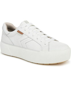 hN^[EV[ fB[X V[Y Xj[J[ vbgtH[ [X Dr. Scholl's Women's Young And Free Lace Up Platform Sneakers White Leather zCg