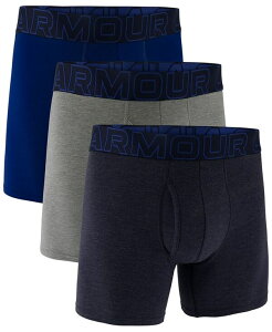 yz A_[A[}[ Y {NT[pc A_[EFA Men's Performance Solid 6" Boxer Briefs - 3-pack Midnight Navy Htr