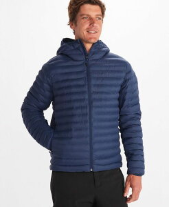 }[bg Y AE^[ WPbgEu] p[J[ Marmot Echo Featherless Hoodie Arctic Navy lCr[