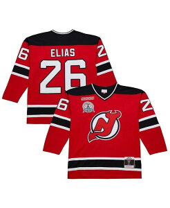 �~�b�`�F��&�l�X �����Y �g�b�v�X �V���c �W���[�W�[ Mitchell & Ness Men's Patrik Elias Red New Jersey Devils 1999-00 Power Play Jersey Red ���b�h