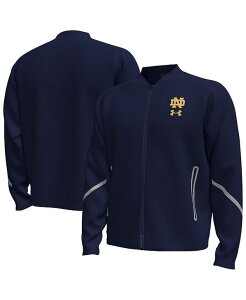 A_[A[}[ Y AE^[ WPbgEu] WPbg Under Armour Men's Navy Notre Dame Fighting Irish Unstoppable Full-Zip Bomber Jacket Navy lCr[