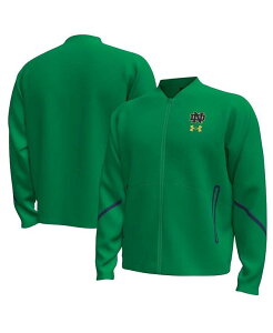 A_[A[}[ Y AE^[ WPbgEu] WPbg Under Armour Men's Green Notre Dame Fighting Irish Unstoppable Full-Zip Bomber Jacket Green O[