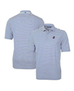 Jb^[AhobN Y gbvX |Vc S Cutter & Buck Men's Florida Gators Throwback Logo Virtue Eco Pique Stripe Polo Blue u[