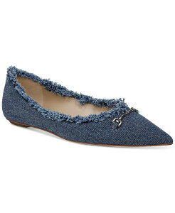 �T���G�f���}�� ���f�B�[�X �V���[�Y �p���v�X Sam Edelman Women's Nori Flats Bluestone Fabric Fray