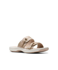 N[NX fB[X V[Y T_ Sand Clarks Cloudsteppers Women's Breeze Maye Slip-On Sandals