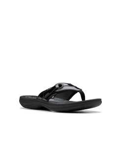 yz N[NX fB[X T_ V[Y Cloudsteppers Women's Breeze Reyna H Slip-On Sandals Black Patent