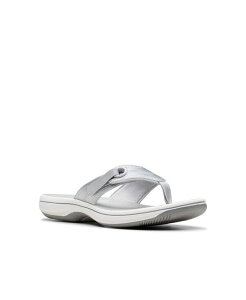 yz N[NX fB[X T_ V[Y Cloudsteppers Women's Breeze Reyna H Slip-On Sandals Silver