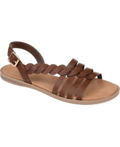�W�����l �R���N�V���� ���f�B�[�X �V���[�Y �T���_�� Journee Collection Women's Solay Sandals Brown �u���E��