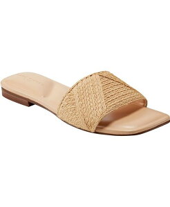 �}�[�N�E�t�B�b�V���[ ���f�B�[�X �V���[�Y �T���_�� Marc Fisher LTD Women's Murphy Square Toe Flat Sandals Light Natural