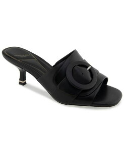 PlXR[ fB[X V[Y T_ Kenneth Cole New York Women's Valentina Slip-On Sandals Black Leather ubN