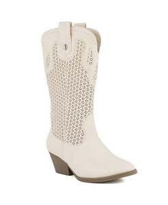 �V���K�[ ���f�B�[�X �V���[�Y �u�[�c�E���C���u�[�c Sugar Women's Tammy Perf Western Pull On Boots Ivory �A�C�{���[