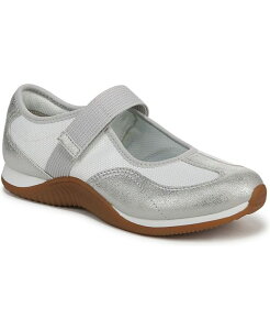 hN^[EV[ fB[X V[Y Xj[J[ Dr. Scholl's Women's Goodie Mary Jane Sneakers Silver/White Knit Fabric/Faux Leather zCg