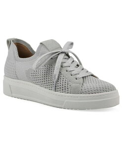 �z���C�g�}�E���e�� ���f�B�[�X �V���[�Y �X�j�[�J�[ White Mountain Women's Uncut Slip-On Sneakers Light Gray Fabric �O���[