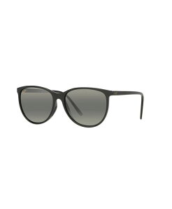 yz }ECW Y TOXEACEFA ANZT[ Women's Ocean Polarized Sunglasses MJ000781 Black Shiny