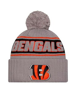�j���[�G�� �����Y �A�N�Z�T���[ �X�q �j�b�g New Era Men's Gray Cincinnati Bengals 2024 Sideline Sport Cuffed Knit Hat with Pom Gray �O���[