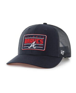 47 uh Y ANZT[ Xq '47 Brand Men's Navy Atlanta Braves Hardline Trucker Adjustable Hat Navy lCr[