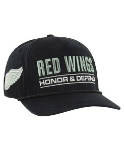 47 �u�����h �����Y �A�N�Z�T���[ �X�q '47 Brand Men's Black Detroit Red Wings OHT Military Appreciation Homeland Honor and Defend Hitch Adjustable Hat Black �u���b�N