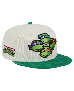 �j���[�G�� �����Y �A�N�Z�T���[ �X�q T�V���c New Era Men's Cream/Green Teenage Mutant Ninja Turtles 9FIFTY Snapback Hat Cream Green �N���[��
