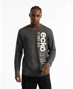 �G�R�[ �����Y �g�b�v�X T�V���c Ecko Unltd Men's Think Tank Thermal T-Shirt Black marled �u���b�N