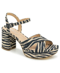 �P�l�X�R�[�� ���f�B�[�X �V���[�Y �T���_�� �v���b�g�t�H�[�� �q�[�� Kenneth Cole Reaction Women's Reeva Platform Heeled Dress Sandals Zebra Print �A�j�}��