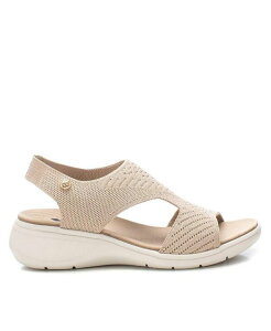 yz LV^C fB[X T_ V[Y Women's Flat Sandals Beige