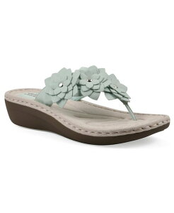 yz NtoCzCg}Ee fB[X T_ V[Y Women's Content Floral Wedge Slip-On Sandals Mint Smooth