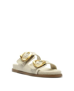 �V���b�c ���f�B�[�X �V���[�Y �T���_�� Schutz Women's Olga Sporty Round Toe Flat Sandals Beige �x�[�W��